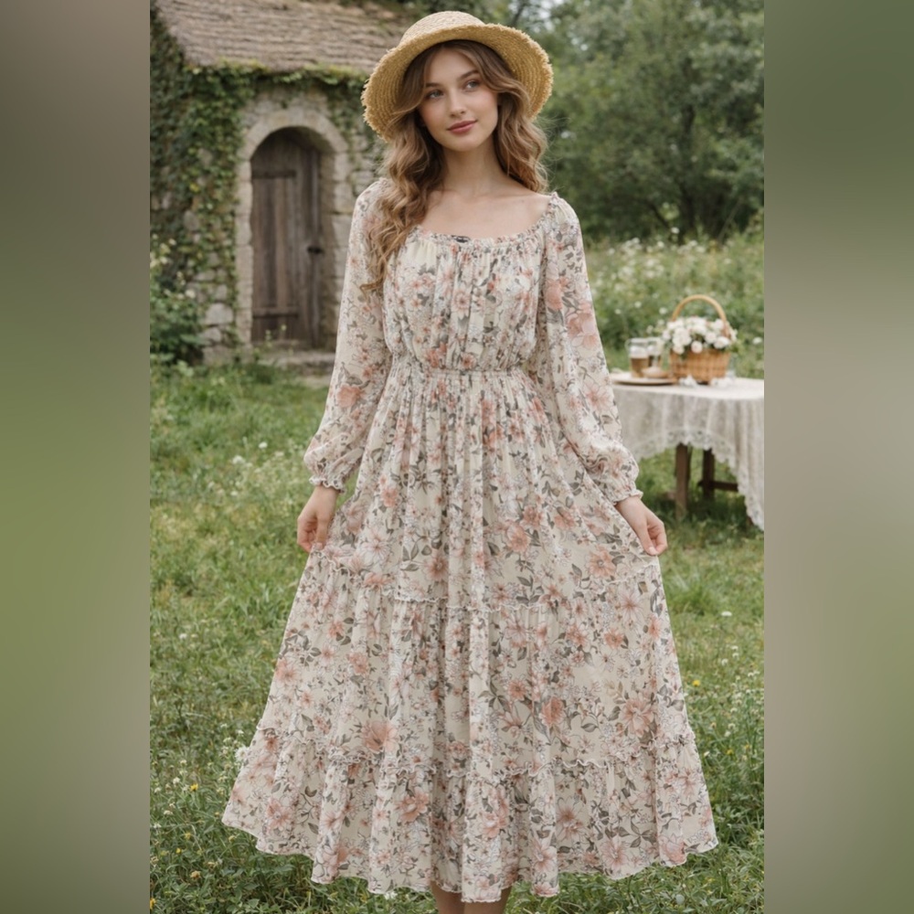 Kate and Lily Floral Print Maxi Dress